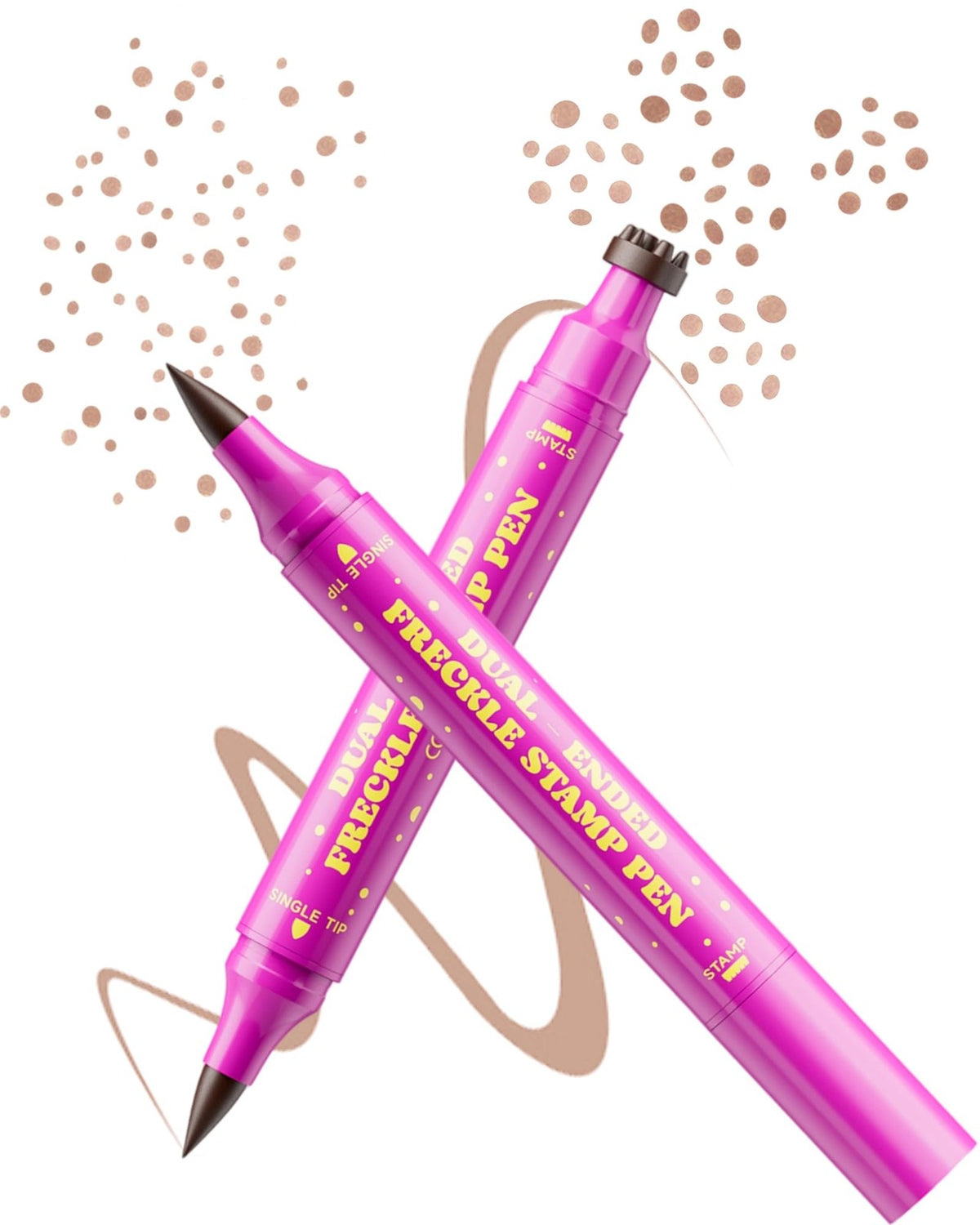 Freckle Stamp Pen Dual-End Fake Freckles Makeup Pen - Natural Shades