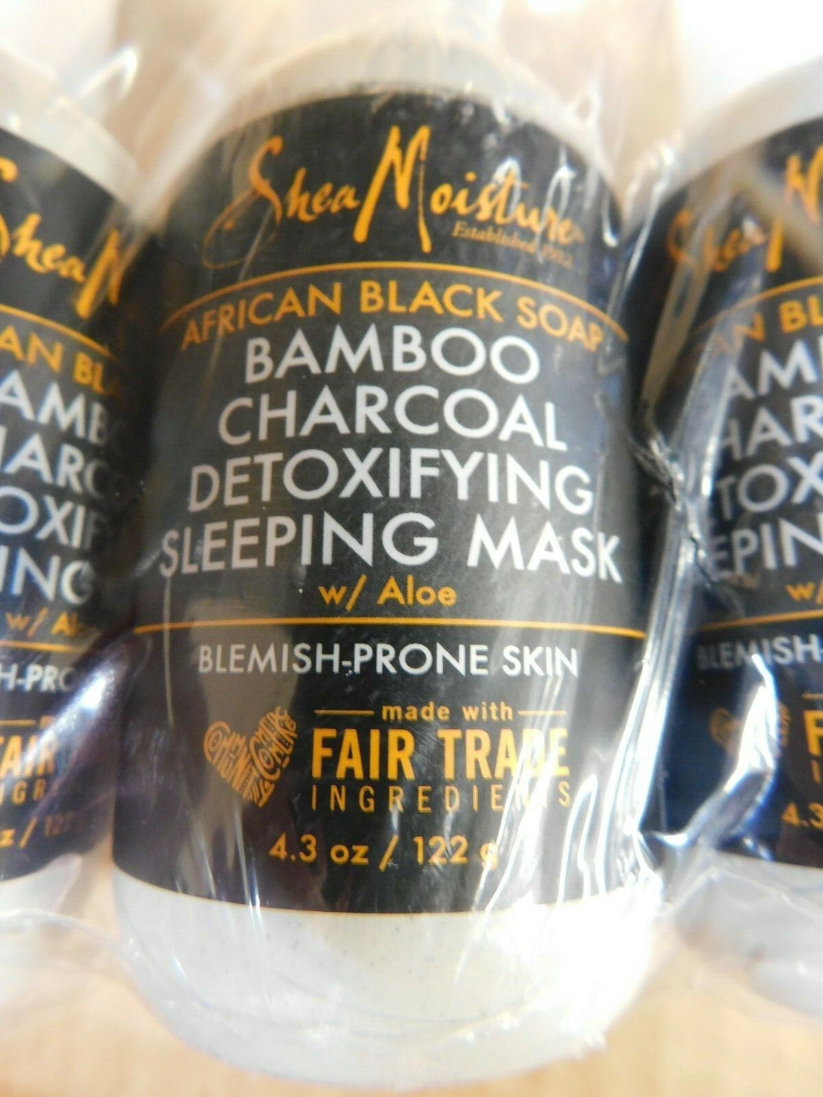 African Black Soap Bamboo Charcoal Detoxifying Sleeping Mask