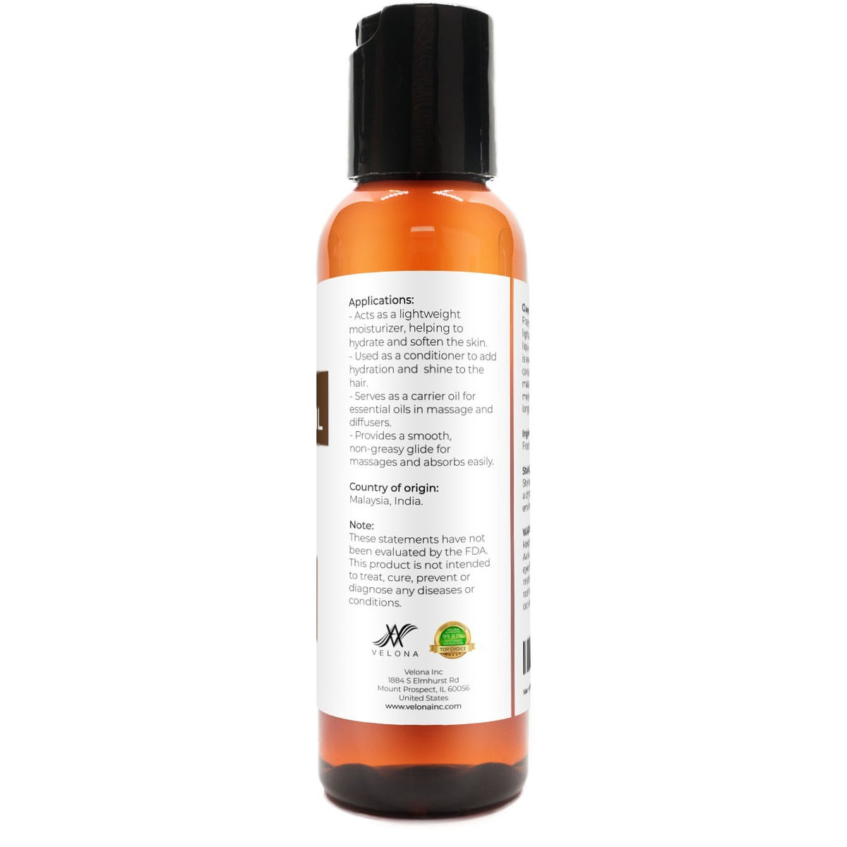 Fractionated Coconut Oil - 2 fl oz Carrier Oil