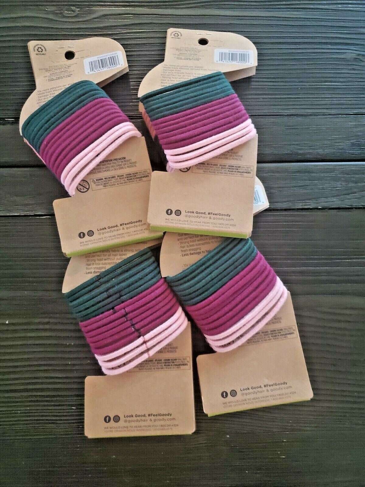 4 Pack Goody Hair Elastics - 30ct