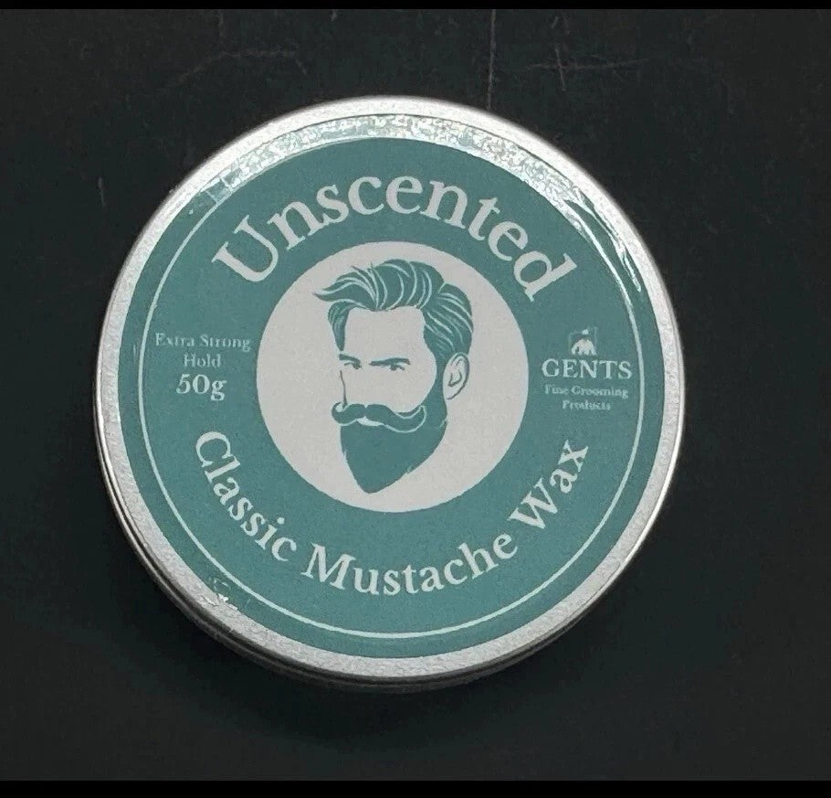Mustache Grooming Set with Wax and Folding Comb - Travel-Friendly