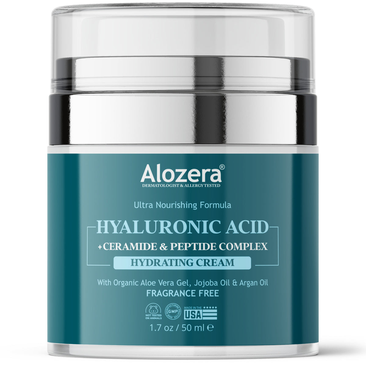 Hyaluronic Acid Face Cream - Anti-Aging Moisturizer, 1.7 oz