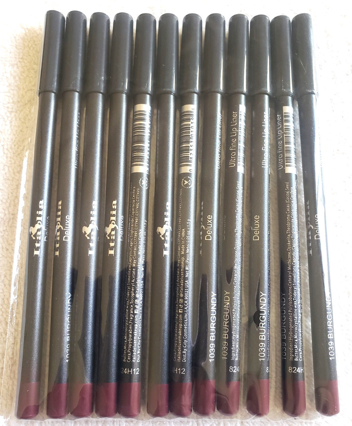 Ultra Fine Lip Liner Pencils - Assorted Colors, Long Lasting, Soft & Smooth