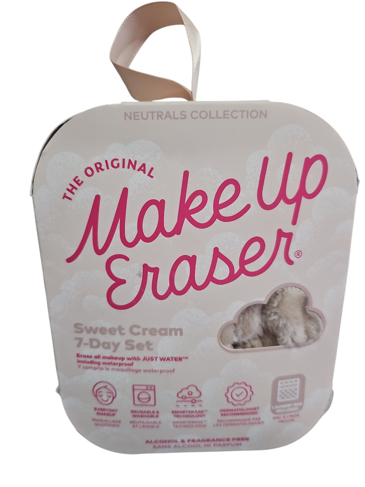Makeup Remover Cloths 7-Day Set with Laundry Bag - Water-Based & Reusable