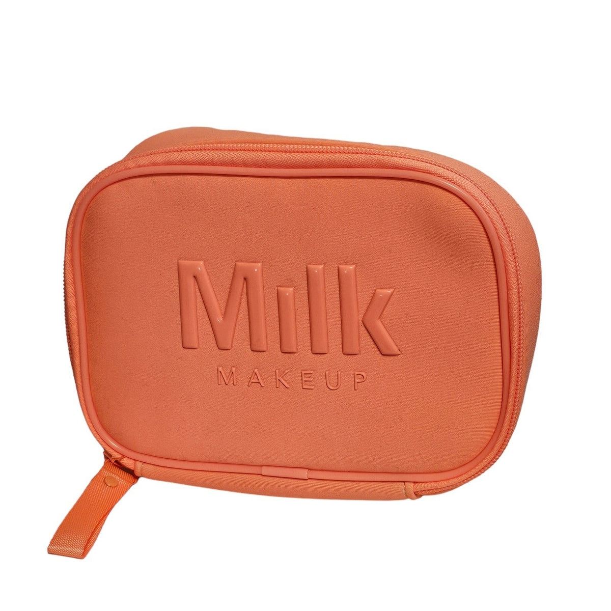 Orange Zippered Cosmetic Makeup Bag Case - Padded Travel Organizer