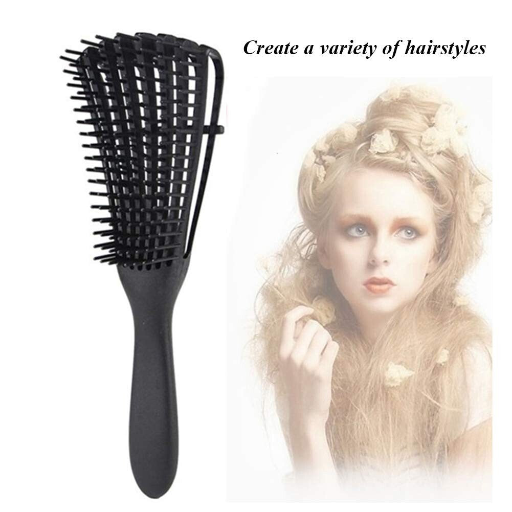 Detangling Hair Brush with Massage Octopus Design for Thick Curly Wavy Hair
