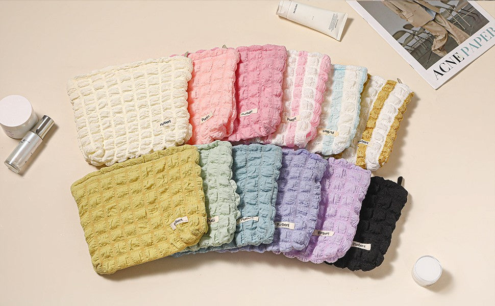 Large Capacity Bubble Cloud Makeup Bag - Travel Cosmetic Organizer