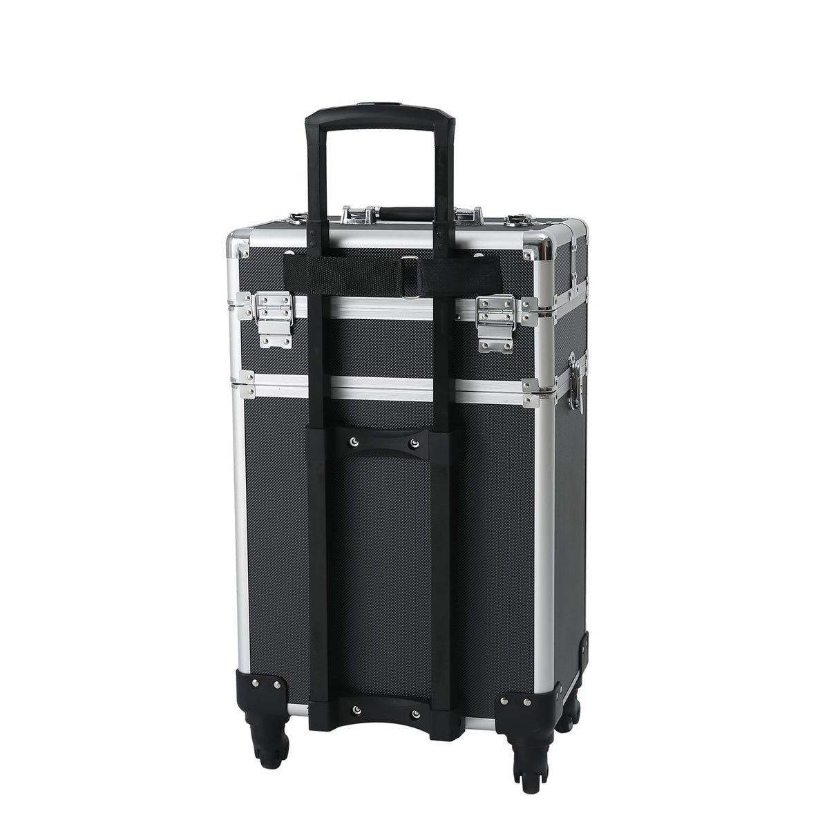 Interchangeable Professional Rolling Makeup Brush Case with Wheeled Design