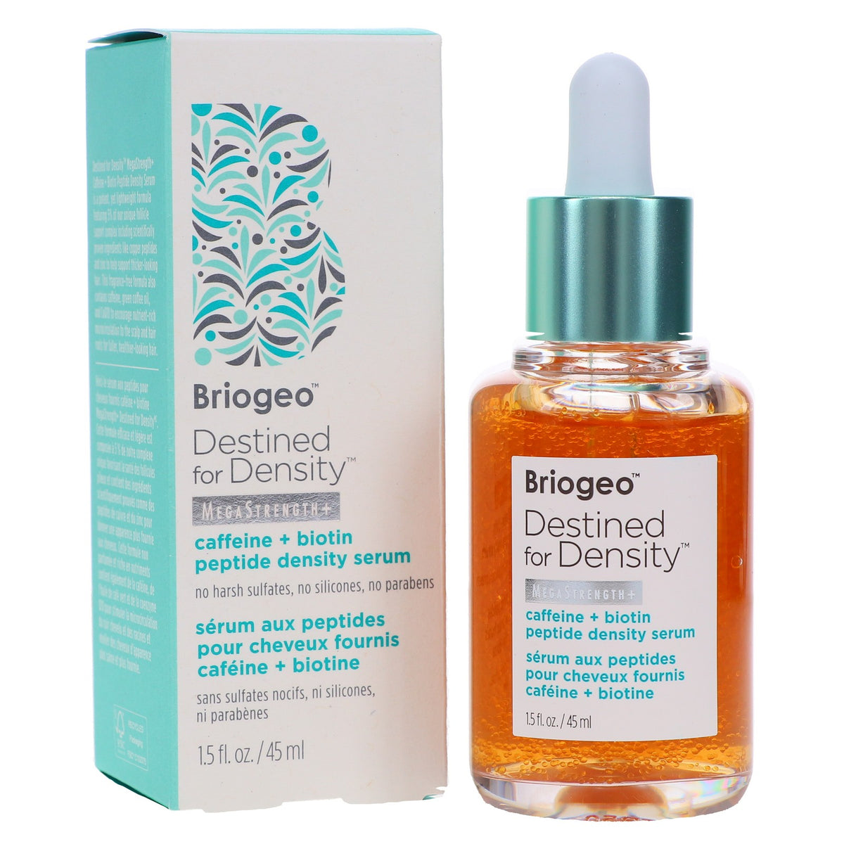 Hair Growth Serum with Caffeine & Biotin for Thicker Hair - 1.5 oz