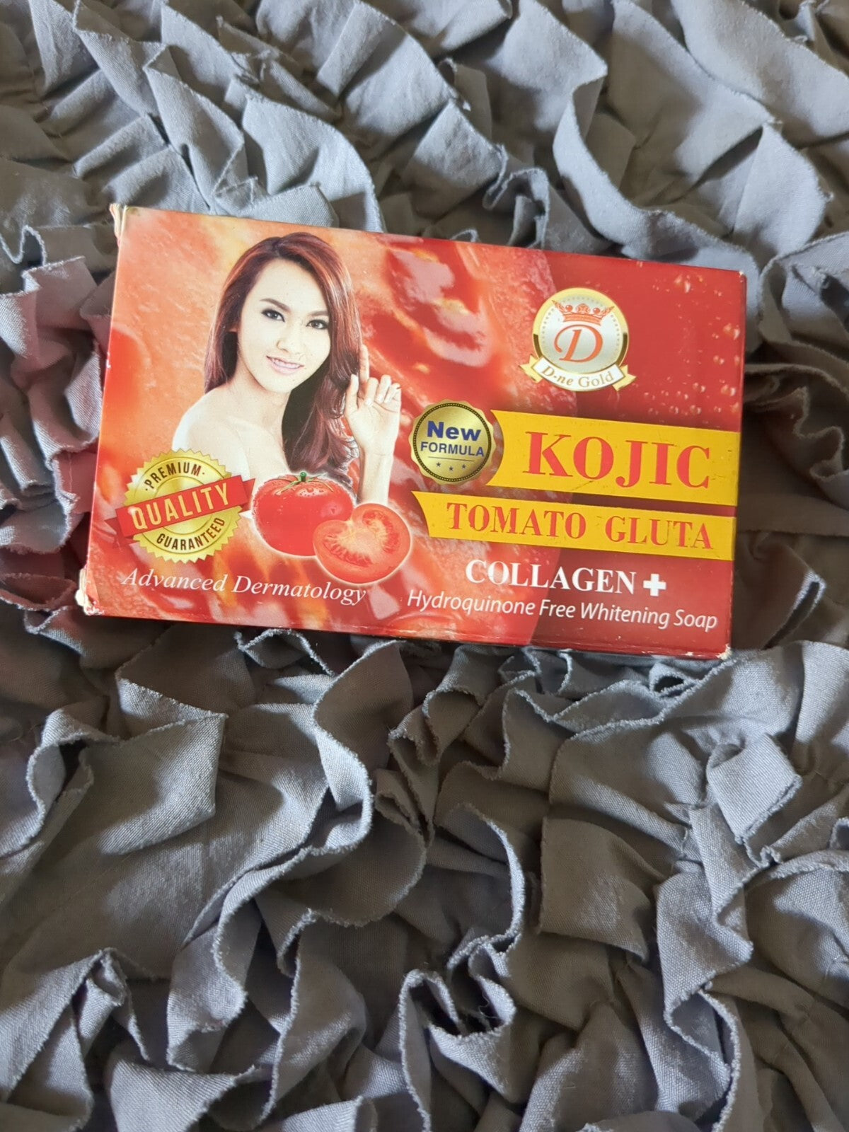 Kojic Tomato Gluta Collagen Whitening Soap for Blemish & Dark Spots - 7 Days