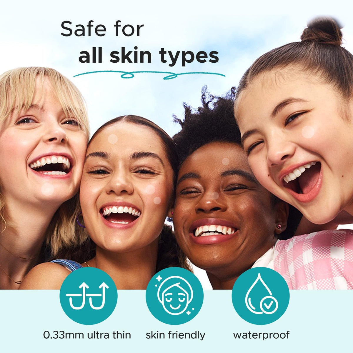 Hydrocolloid Acne Patches, 180 Count - Multiple Sizes