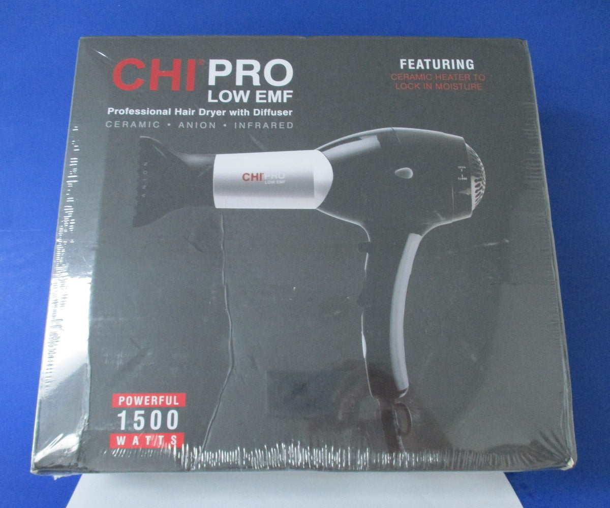 Professional Hair Dryer 1500W with Diffuser - Low EMF Styling Tool