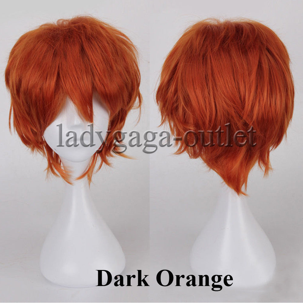 Unisex Short Pixie Wig for Cosplay and Costume Parties - Synthetic Hair