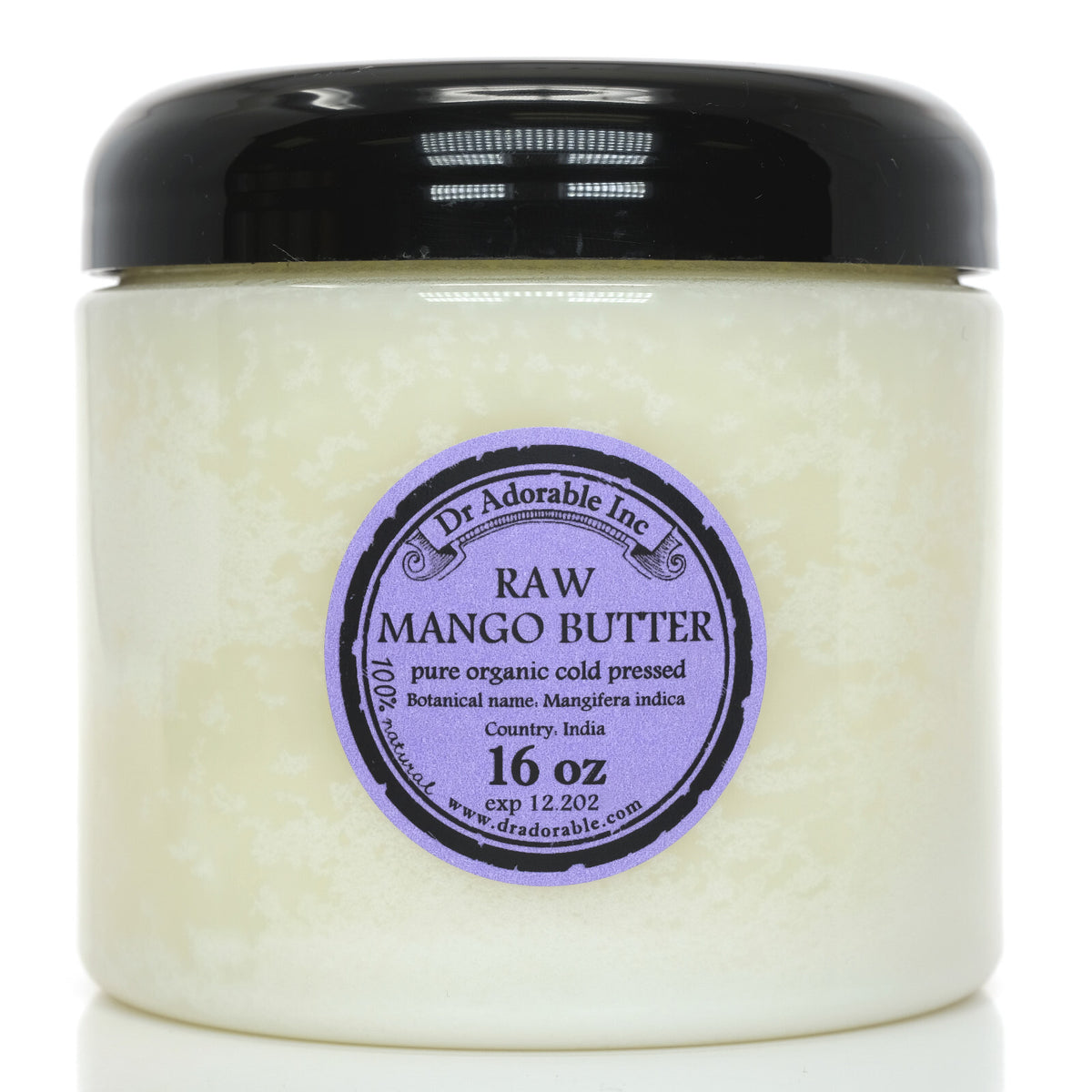 Organic Cold Pressed Mango Butter Raw