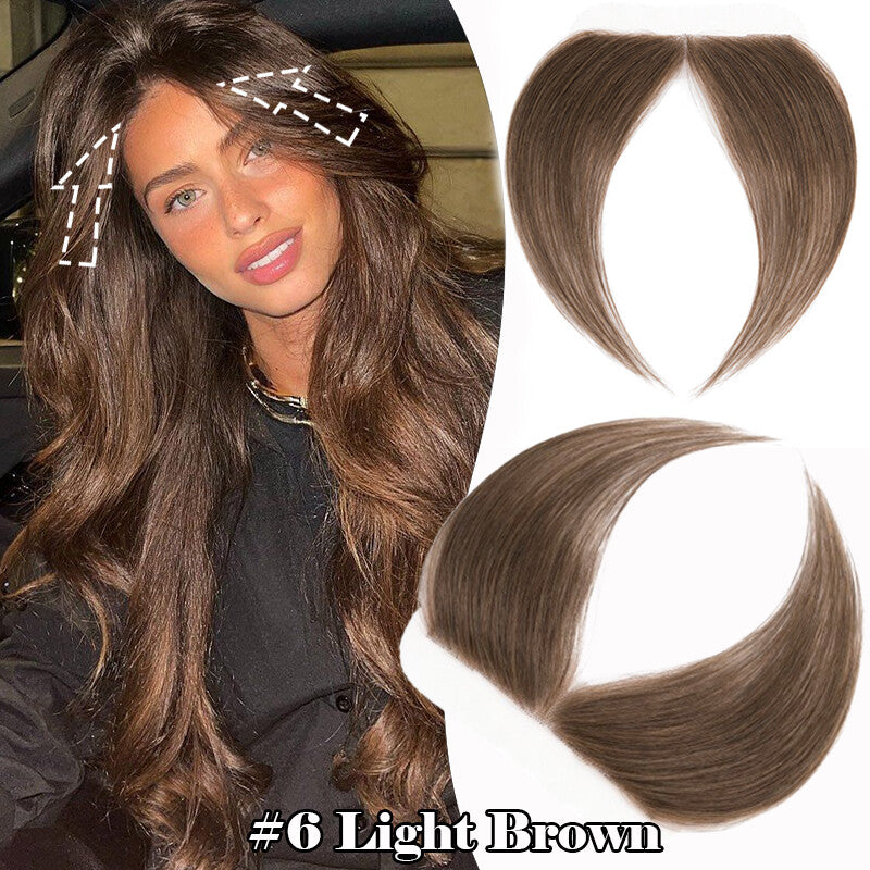 Full Lace Human Hair Patch Cover for Women Receding Hairline - Blonde