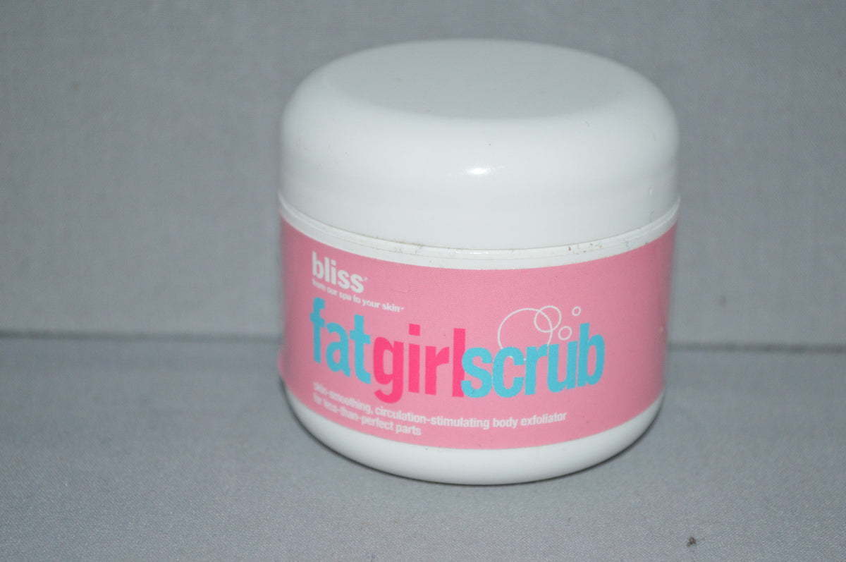 Bliss Fat Girl Scrub Body Exfoliator 1.7 Oz New Sealed
