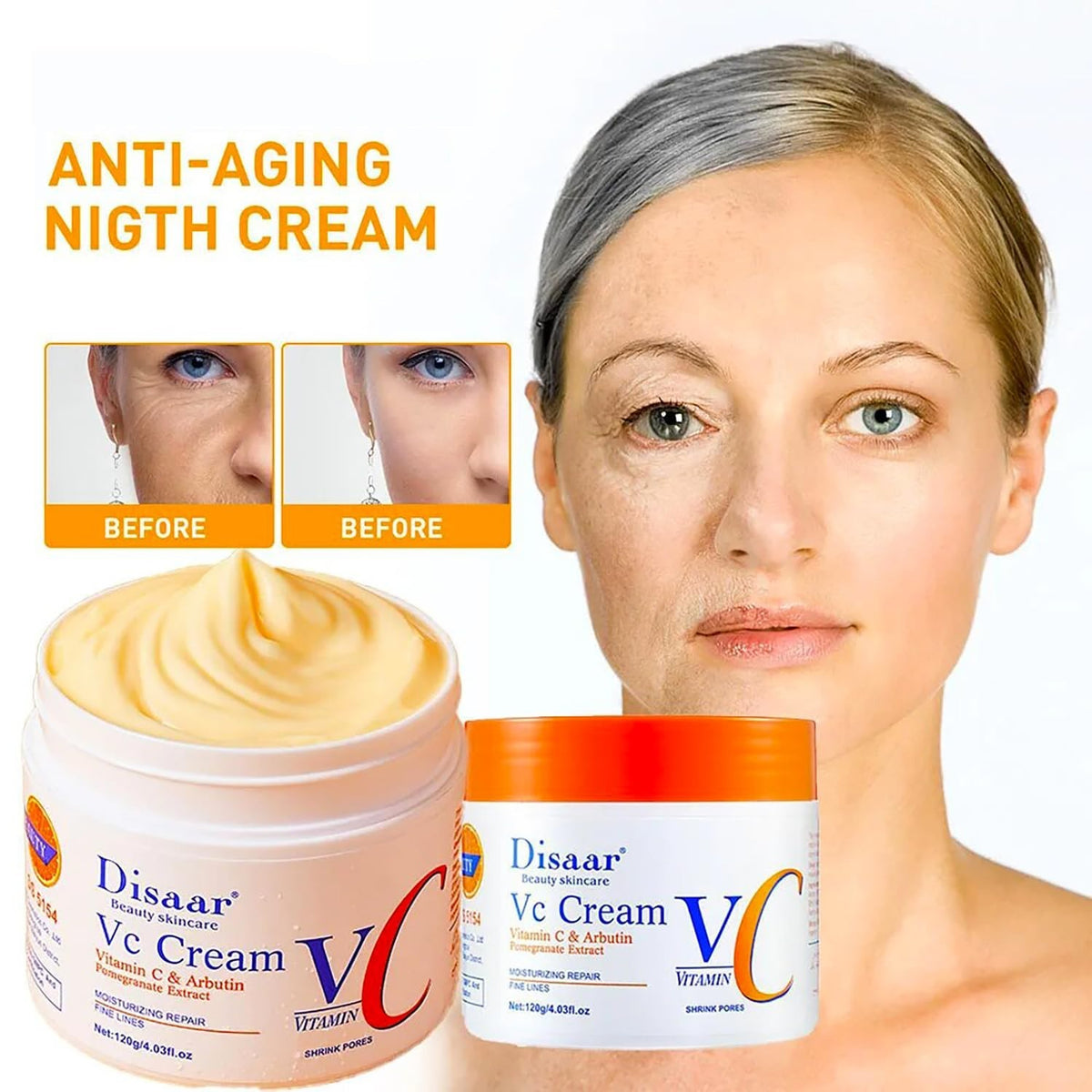 DISAAR Beauty Moisturizing Cream Vitamin C Arbutin Pomegranate