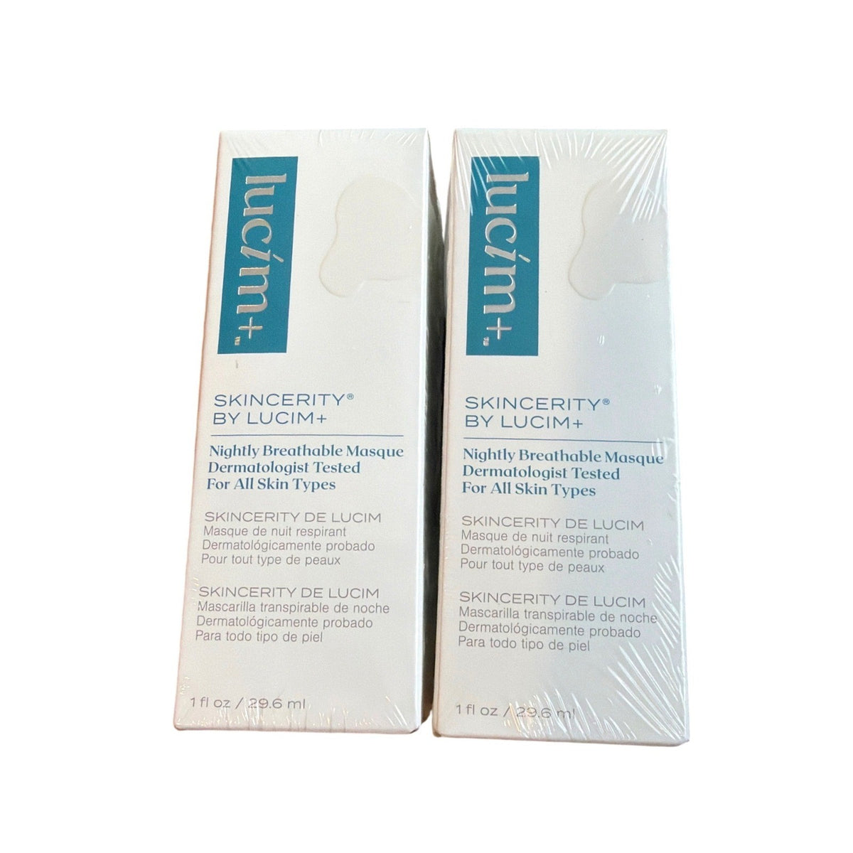 Nightly Breathable Face Mask Roll-On - Moisturizing Skin Treatment - 2 Pack