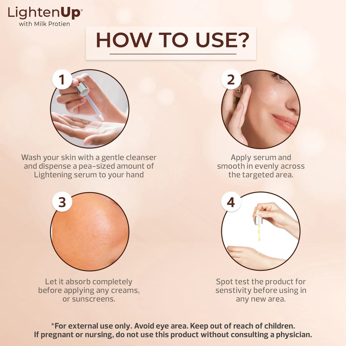 Brightening Serum with Milk Protein and Lactic Acid for Dark Spots & Radiance - 1 oz