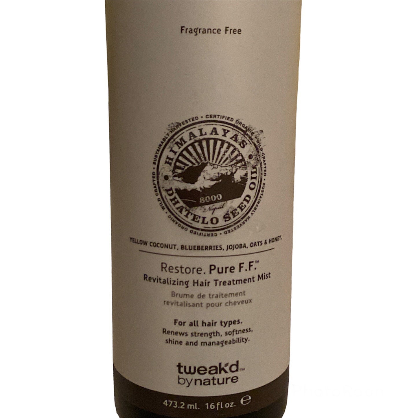 Restorative Fragrance-Free Hair Treatment Mist - 16oz, Nourishing & Hydrating