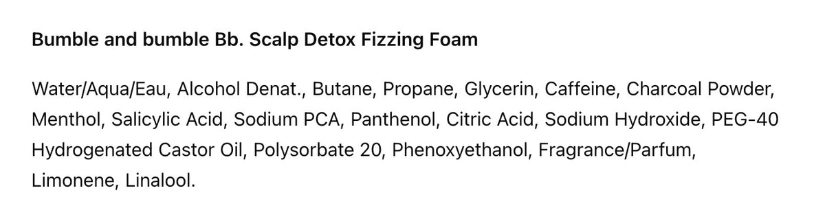 Scalp Detox Fizzing Foam - Hair & Scalp Clarifying Treatment 3.5 oz