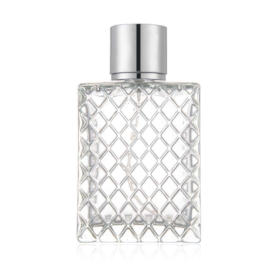 Large 100ml Clear Glass Refillable Perfume Spray Bottle with Fine Mist Atomizer
