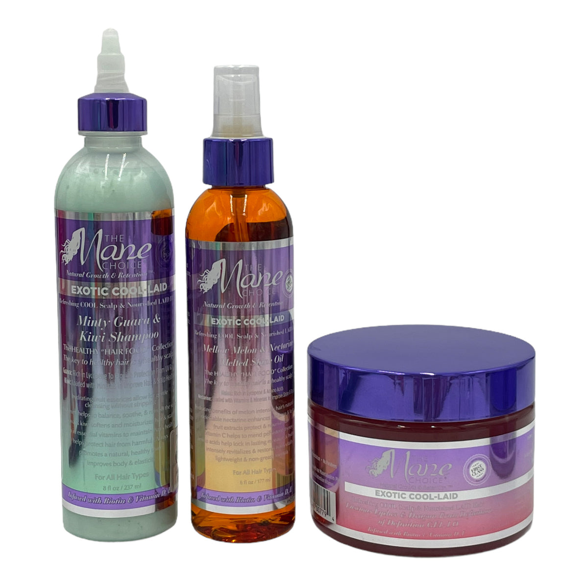 The Mane Choice Exotic Cool-Laid Collection 3 Piece Set Biotin
