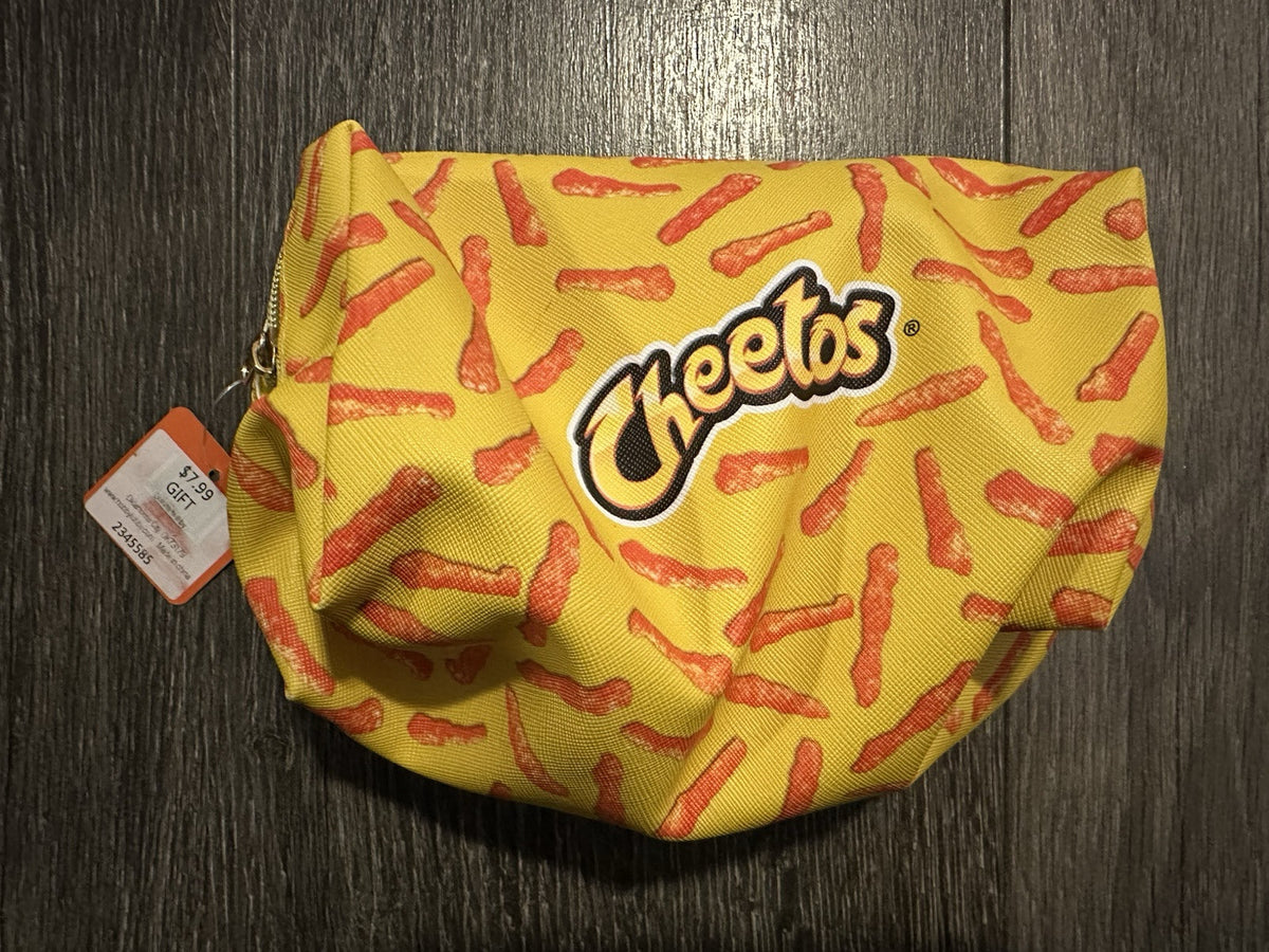 Cheetos Snack Food Makeup Bag Case - Food-Themed Cosmetic Tote