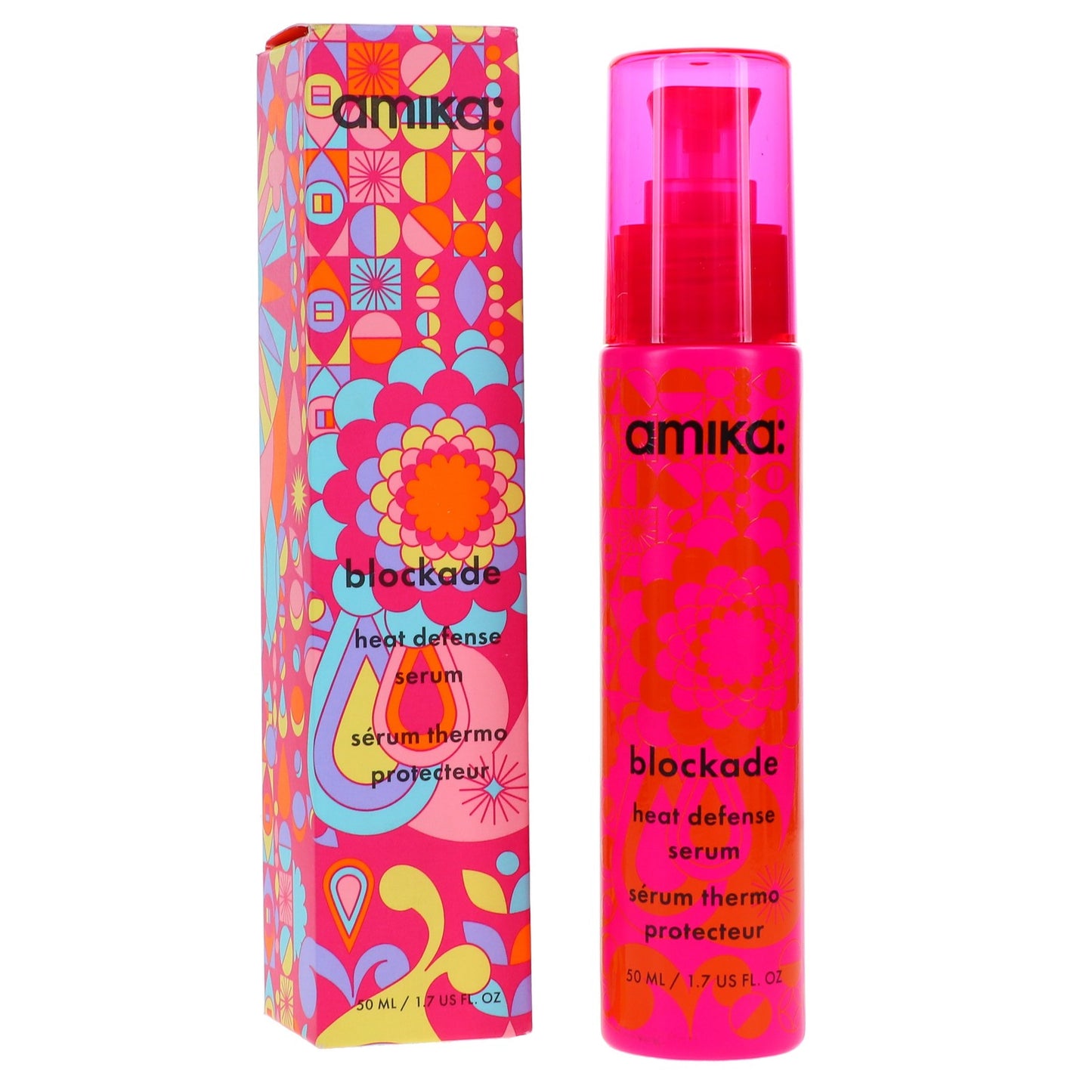 Heat Protectant Serum for Hair - Amika Blockade 1.7 oz