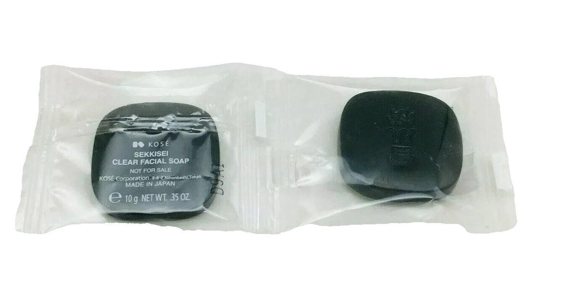 Kose Sekkisei Facial Soap 10g - Japanese Cleansing Bar, Pack of 2