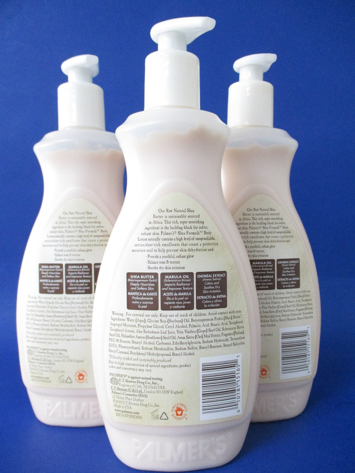 Palmer's Shea Butter Formula Raw Body Lotion 17 oz LOT OF 3