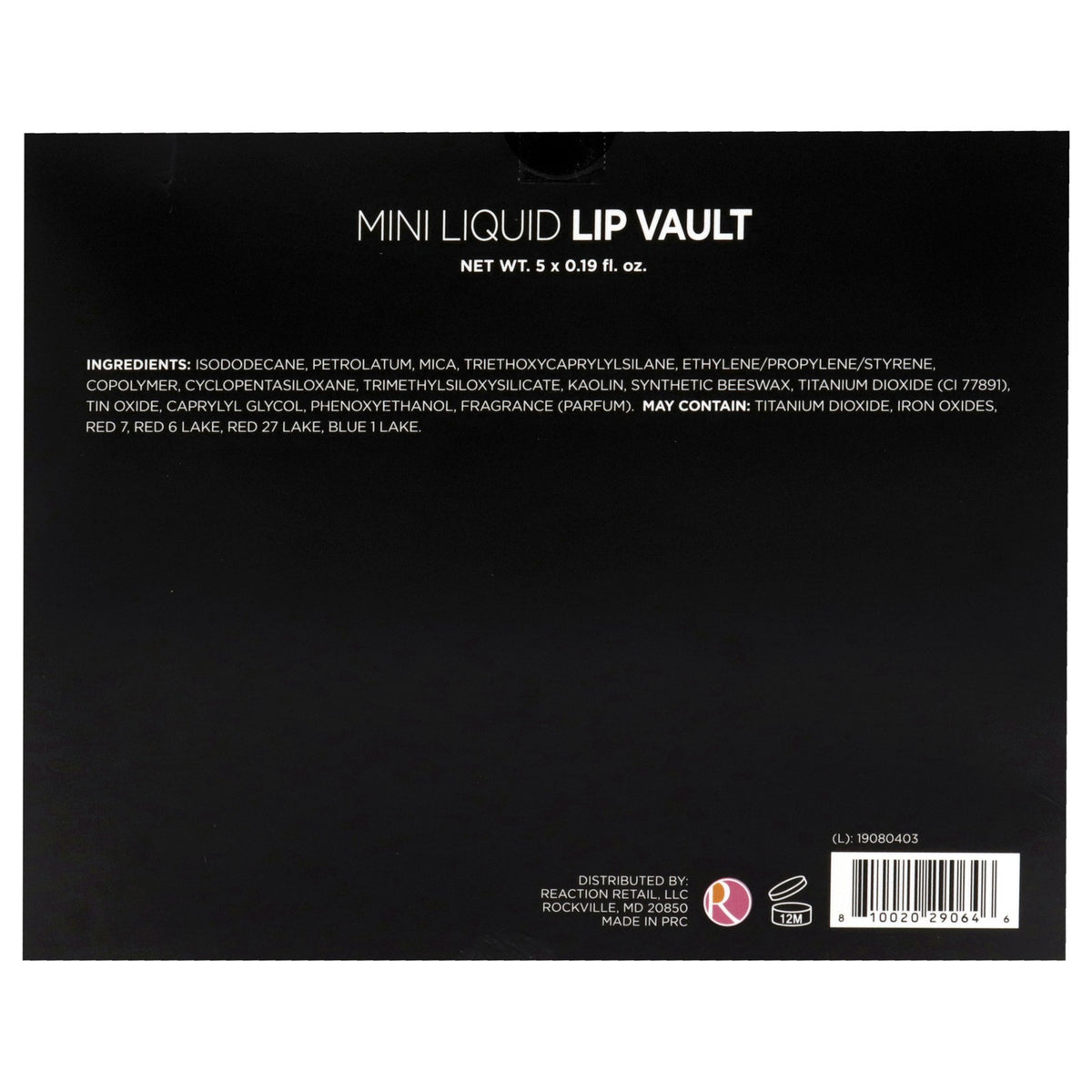 Mini Liquid Lipstick Vault Set - Long Wear, Hydrating, High Pigment