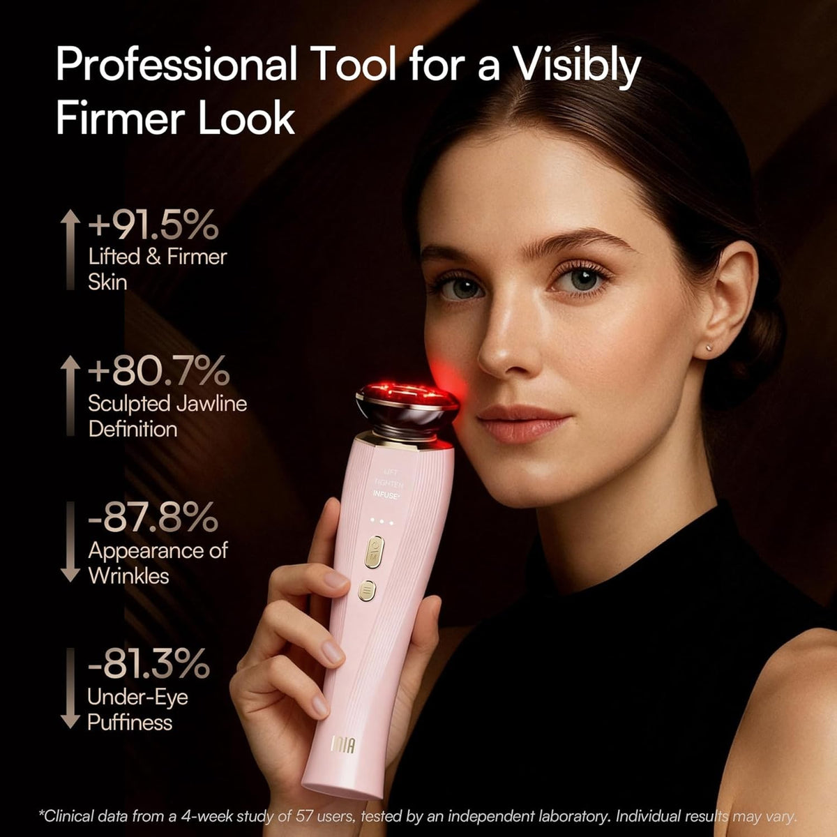 3-in-1 Microcurrent Facial Device with Red Light Therapy for Face and Neck
