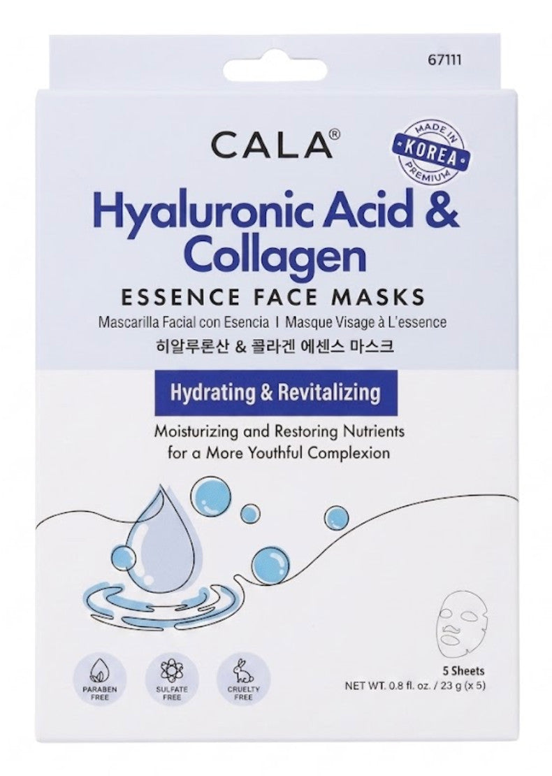 Cala Essence Face Masks - 5 Sheet Pack
