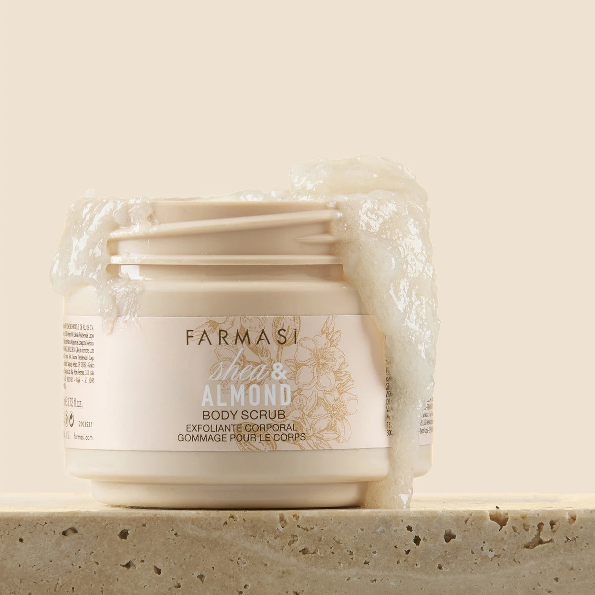 Farmasi Shea Butter & Almond Body Scrub 110ml 3.72oz New Sealed