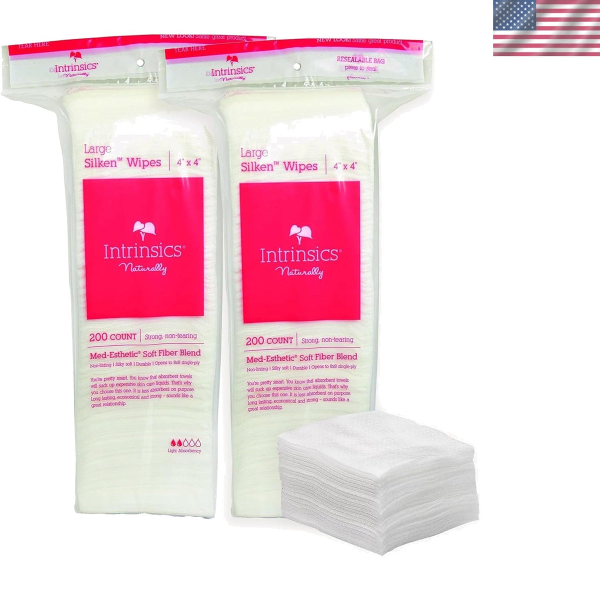 Hypoallergenic Silken Facial Pads for Makeup & Skincare - 400 Count