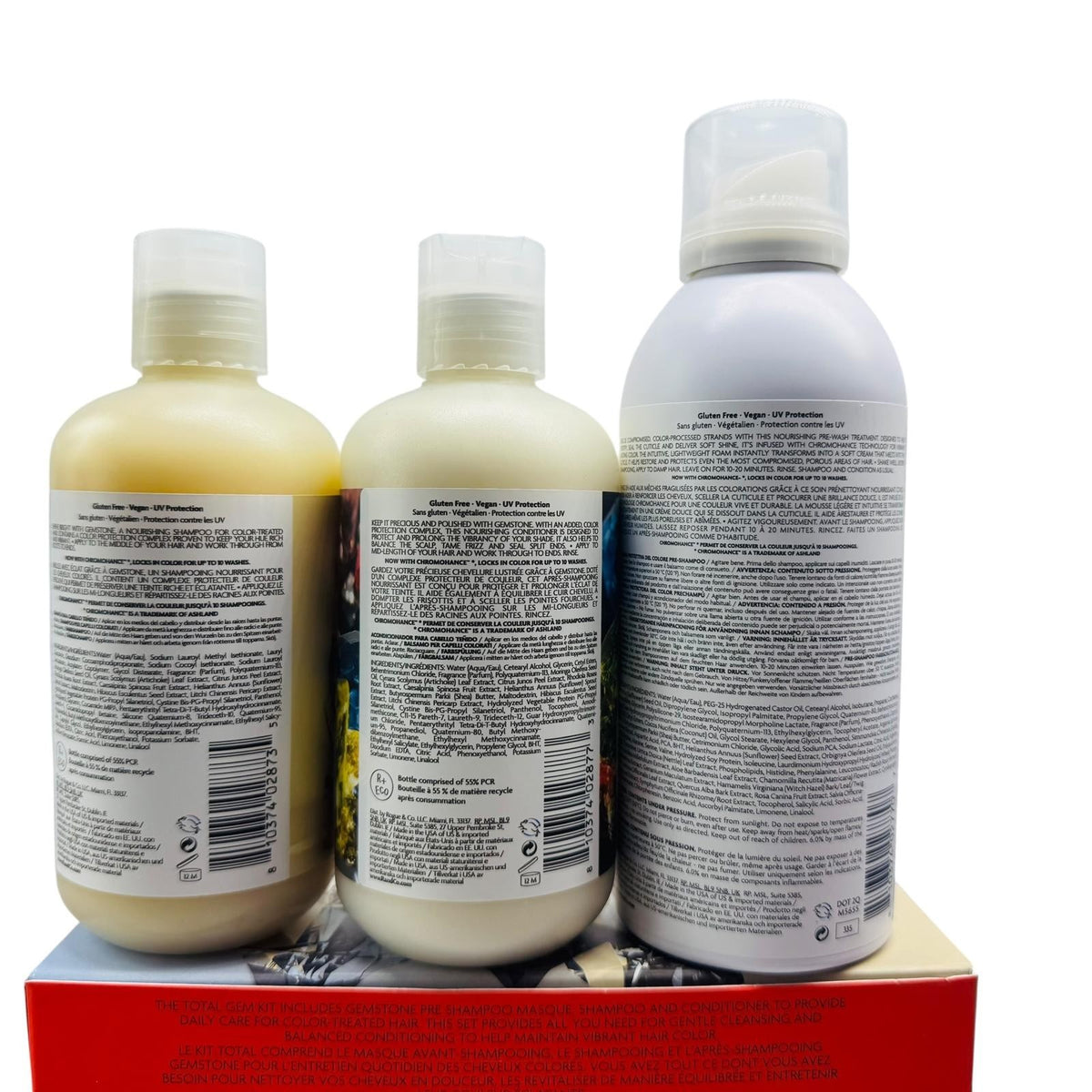 R+Co Gemstone Color Shampoo Conditioner Masque Set Vegan 8.5oz +