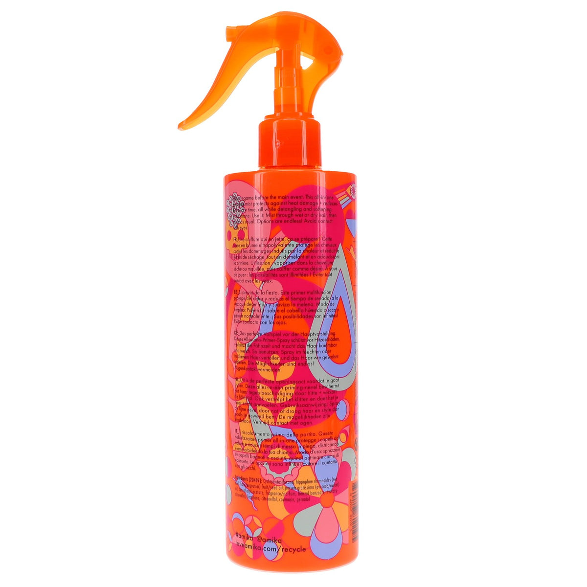 Amika Detangling Primer Spray 11.8 oz for Frizz-Free, Shiny Hair