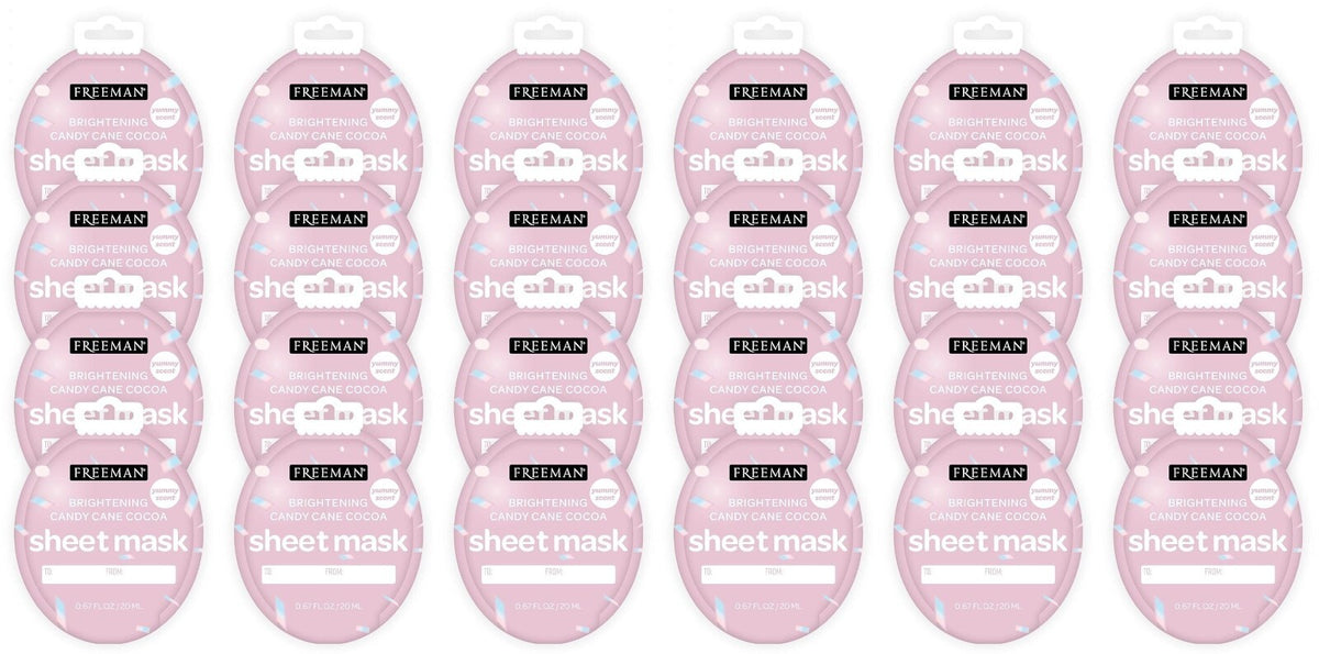 Brightening Candy Cane Sheet Masks - Pack of 24