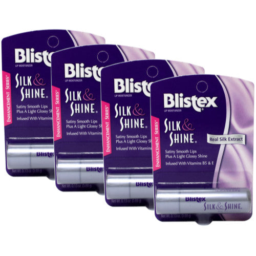 4 Pack Lip Balm Set - Silk & Shine Moisturizing Lip Protectant