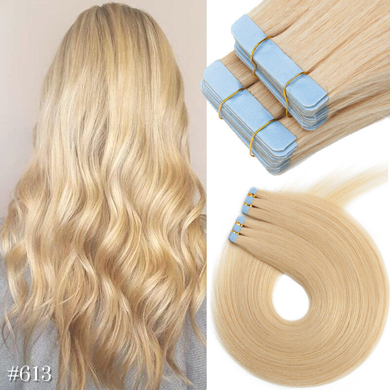 Double Sided Hair Extension Tape 40PCS Thick Remy Human Hair Skin Weft