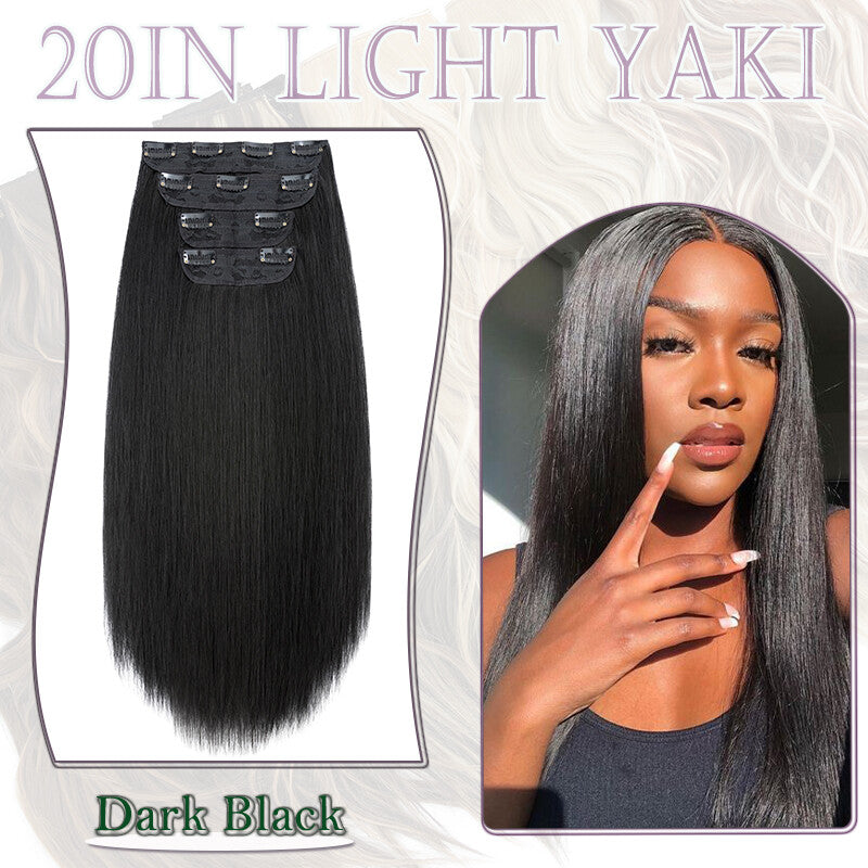 Double Weft Clip-In Human Hair Extensions Full Head - Multiple Colors & Lengths