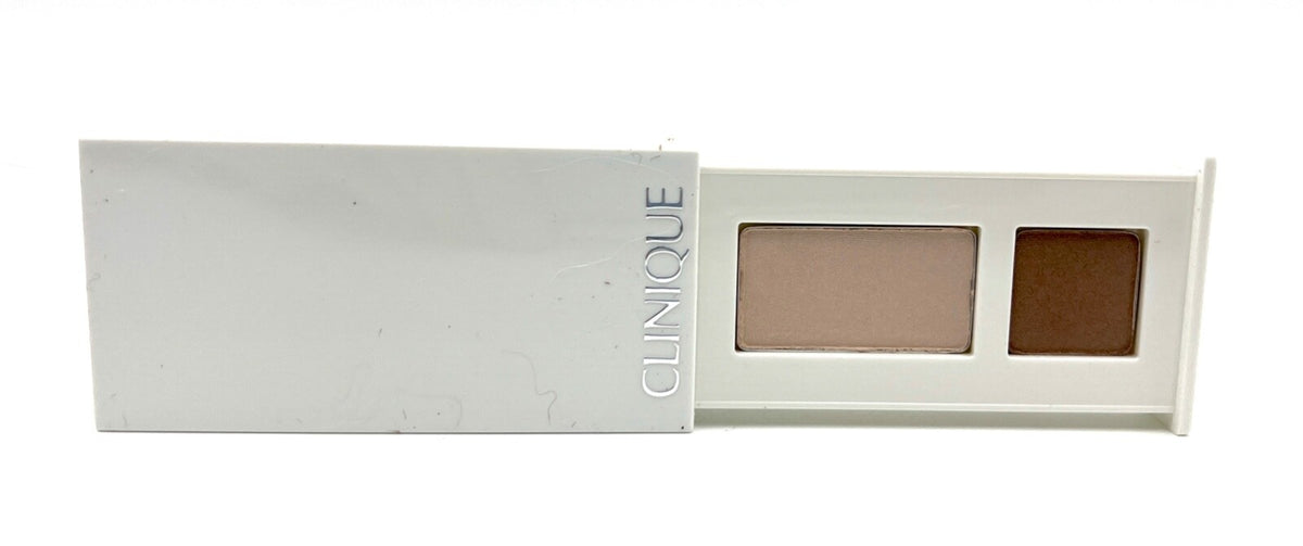 Clinique All About Shadow Duo 04 Ivory Bisque & Bronze Satin - 1.7g Eye Makeup Palette