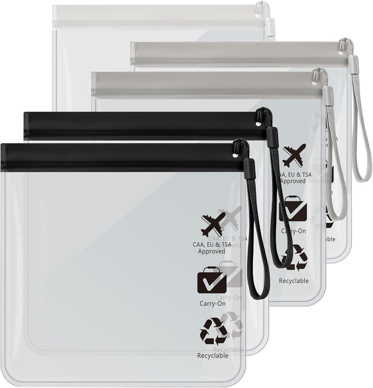 TSA Approved Clear Toiletry Bag 20x20cm Waterproof Travel Organizer