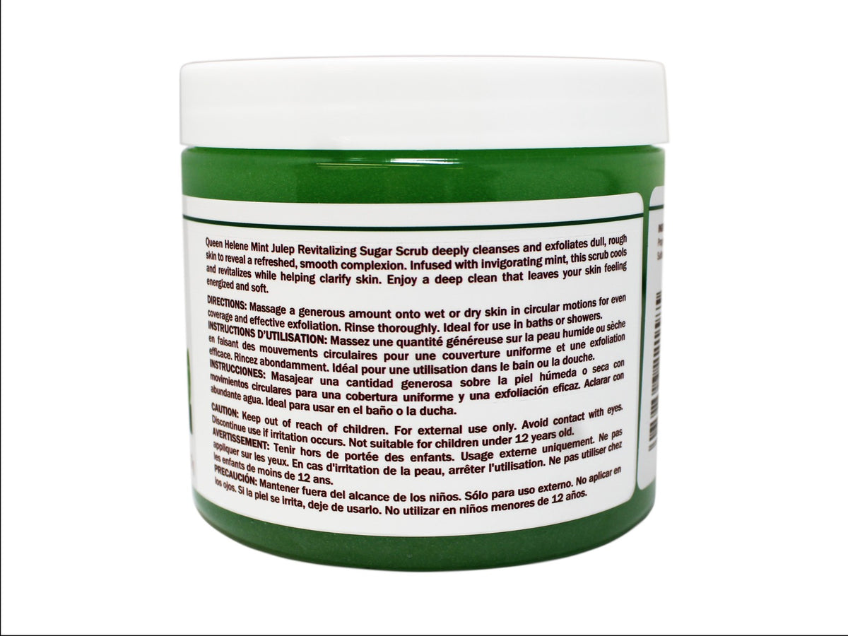 Queen Helene Mint Julep Sugar Scrub, Refreshes and Exfoliates, 20 OZ