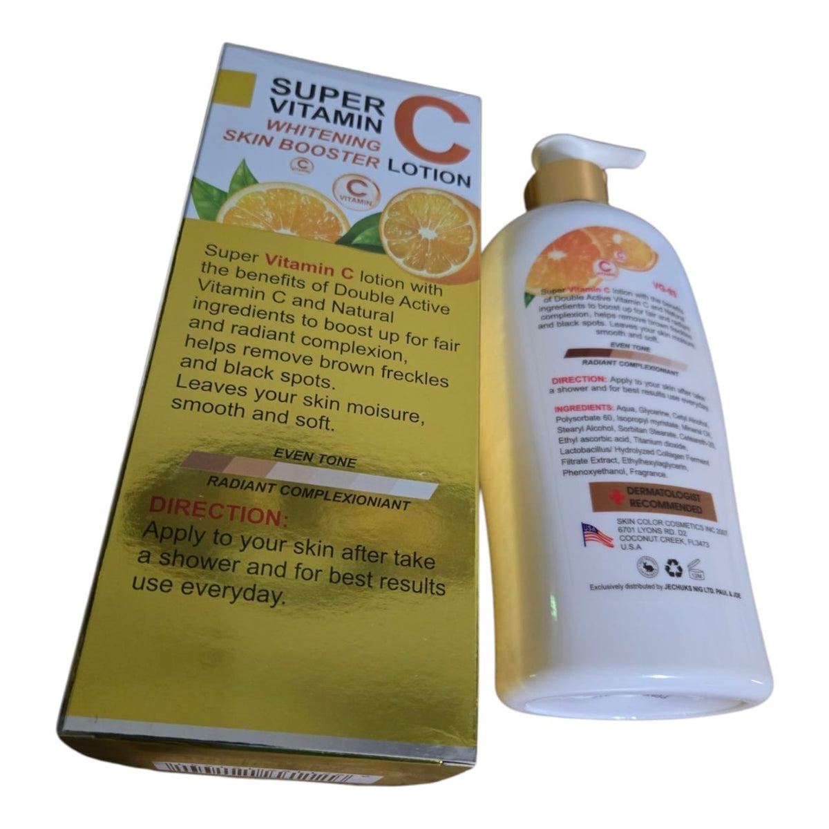 Vitamin C Skin Brightening Lotion 400ml - Even Tone & Whitening Serum