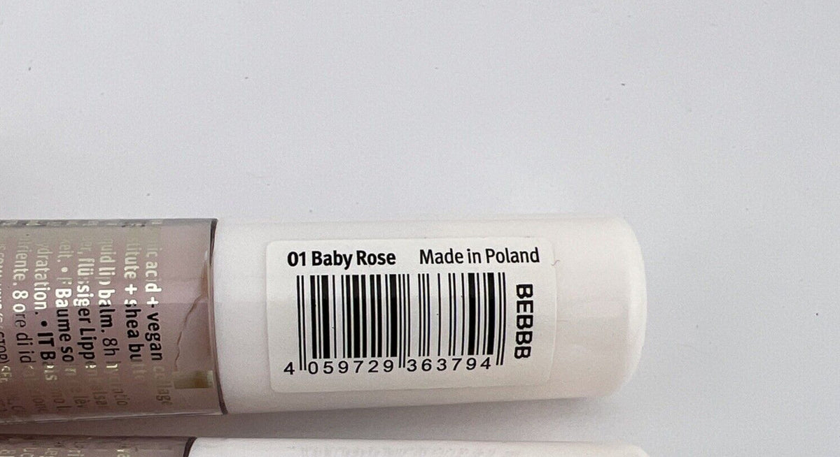 Hydrating Glossy Lip Balm Set - Baby Rose Flavor, 3 Pack
