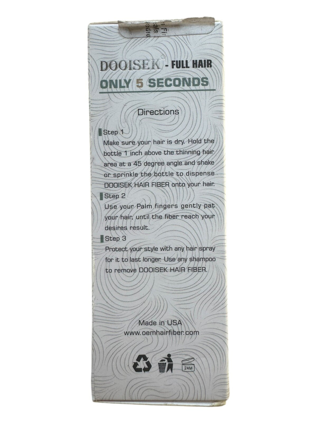 Cotton Fiber Hair Building & Thickening - Medium Brown 28g