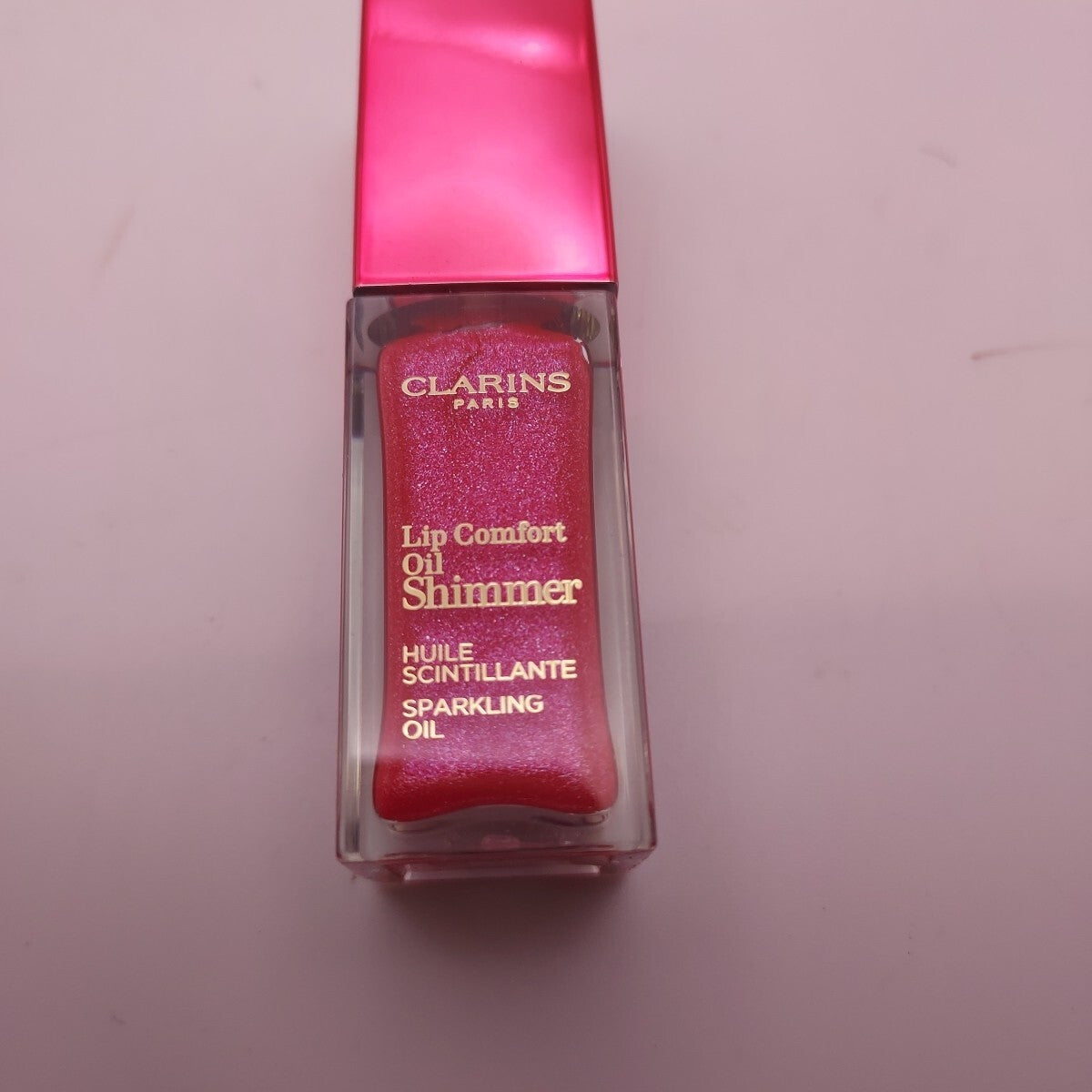 Clarins Lip Comfort Oil Shimmer Pretty in Pink 0.2oz