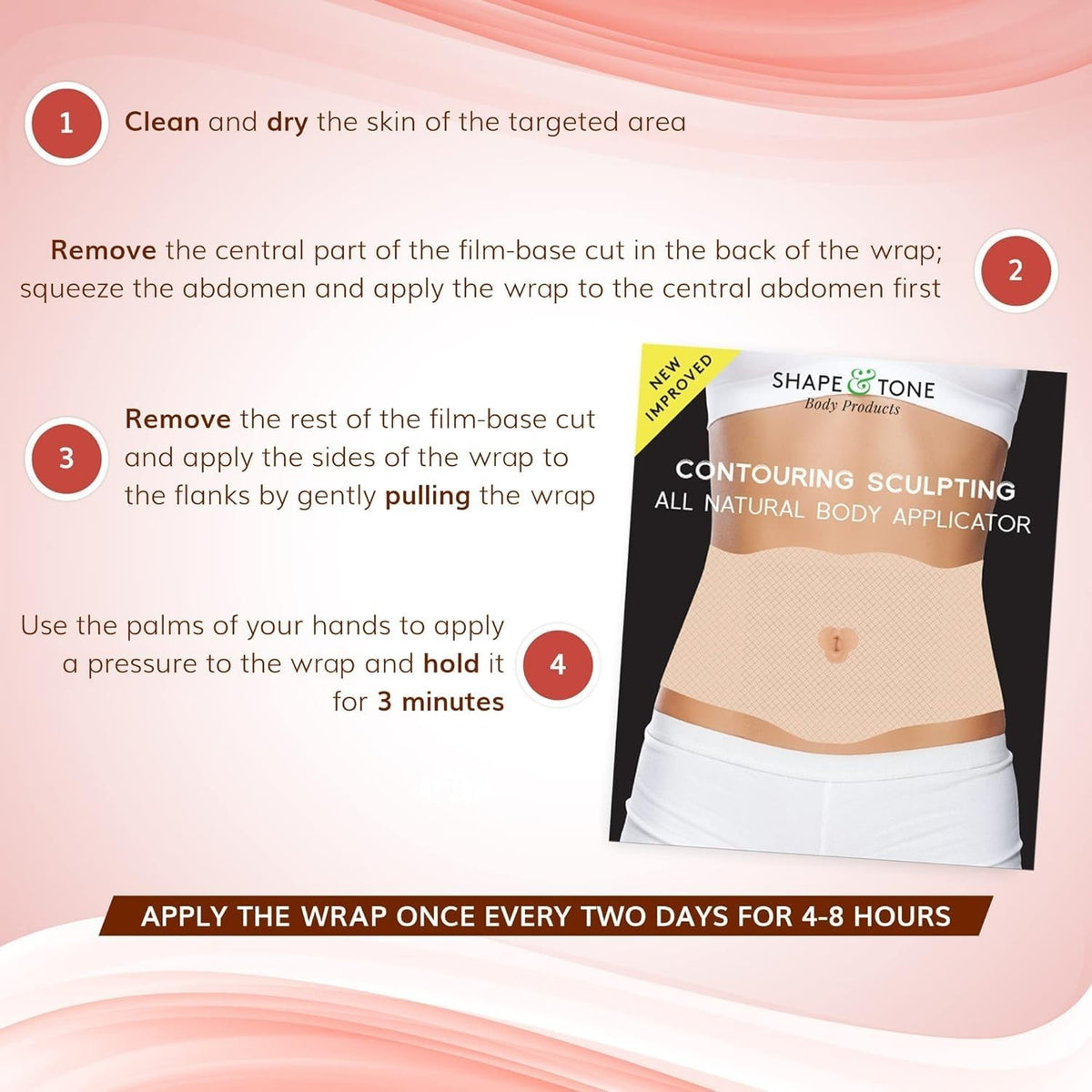 Body Sculpting Wrap Patch - Belly, Arms, Legs (5 Patches)